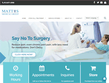Tablet Screenshot of mattosmedicalgroup.com